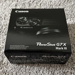 Canon PowerShot G7 X Mark III Point & Shoot Digital Camera - Black (NEW)
