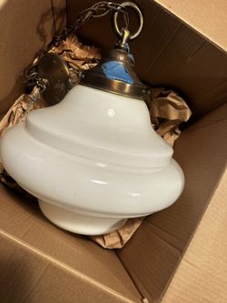 Vintage Schoolhouse Pendant Light From Disneyland