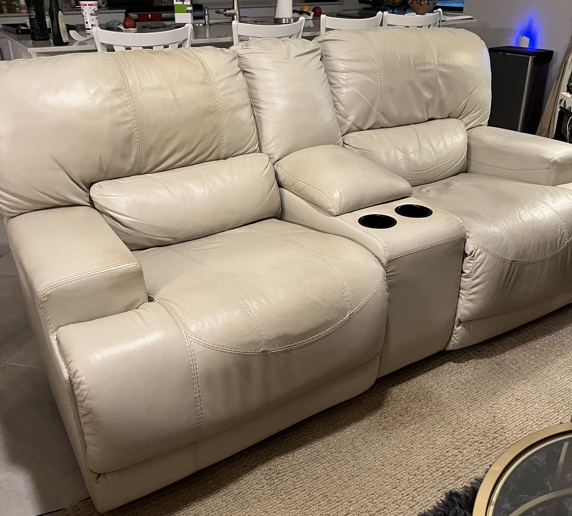 Leather loveseat Recliner