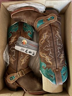 REYME  New Leather Cowgirl Boots Sz7