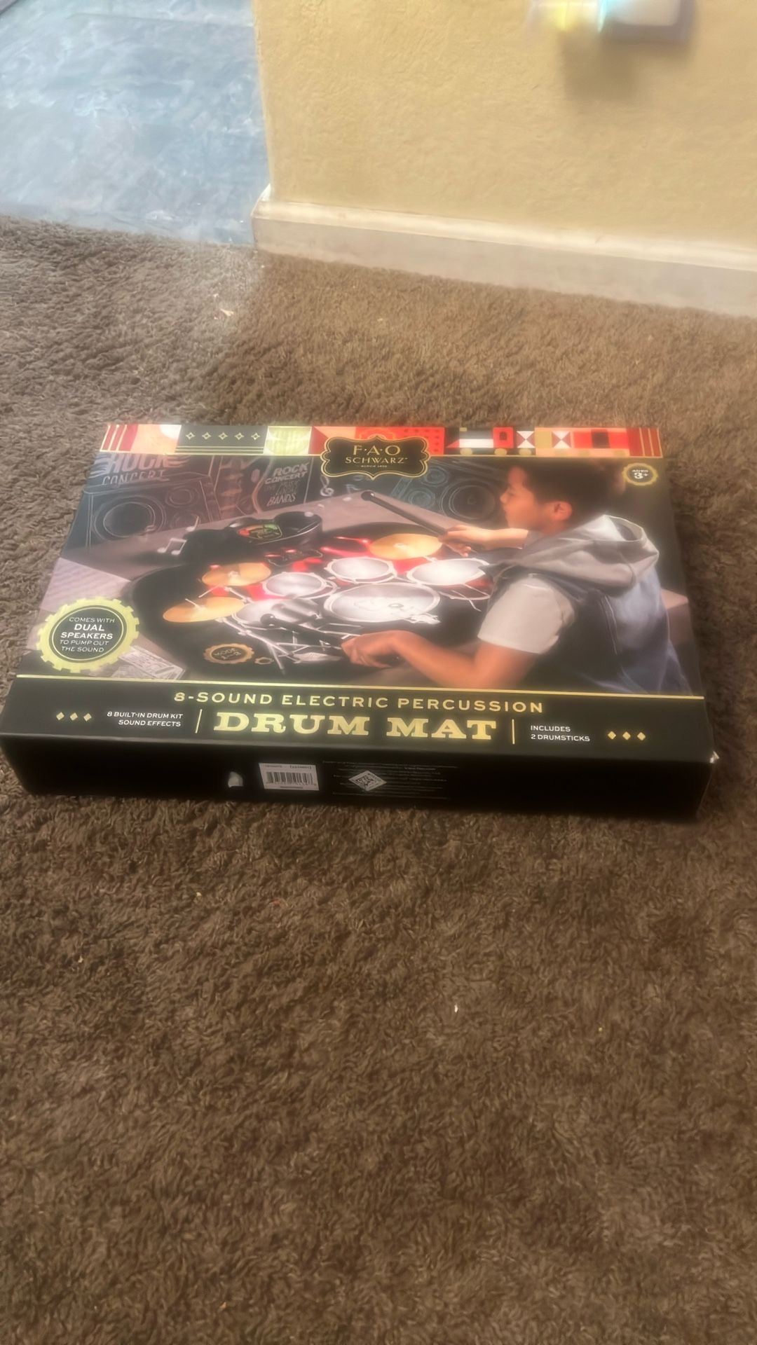 Drum Mat/8 Sound Electric Percussion For Kids 