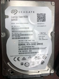 500GB laptop thin HD