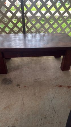 Solid wood coffee table