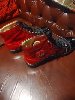 Christian Louboutin men's Louis flat patent Degraloubi sneaker 44  1/2 size or Trade for a electric bike
