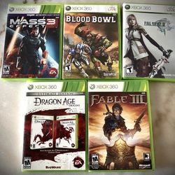 6 Xbox 360 Games Bundle