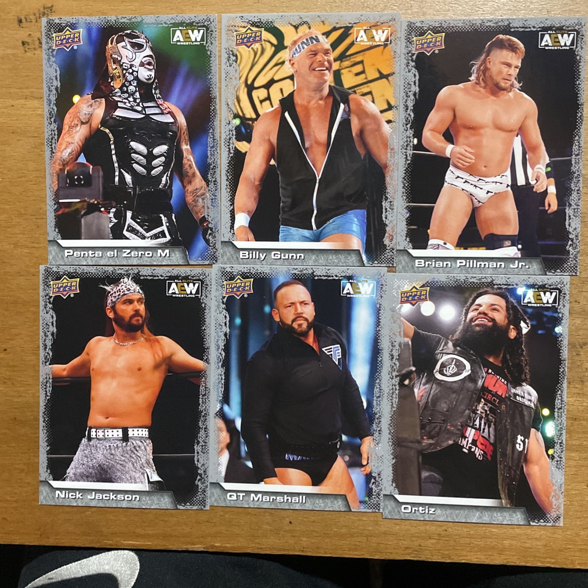 2022 UPPER DECK AEW 14 CARD LOT OF WRESTLERS 