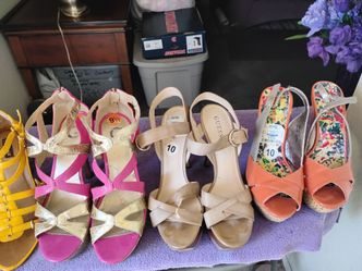 Women shoes $1 a pair all size 10 good condition