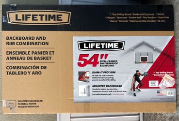 NEW 54" Mounted Backboard Basketball