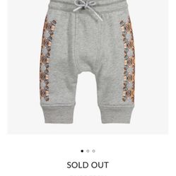 burberry bear logo jogger 