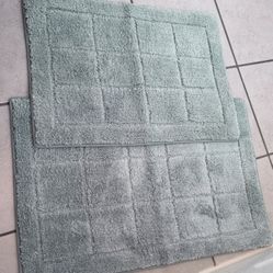 Bathroom Rugs. Shower curtain included.