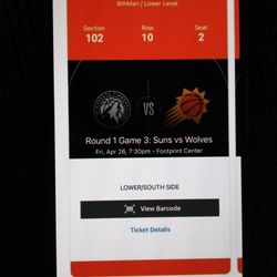 Phoenix Suns (Both Home Games) Tickets only $200/each