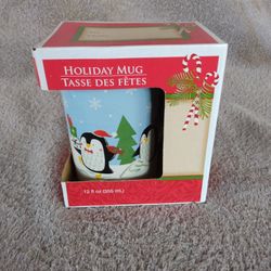Christmas Mug Penguin Holiday
