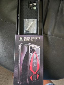 rugged  metal rooster phone case