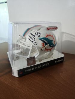 Signed Miami Dolphins Riddell Speed Mini Helmet