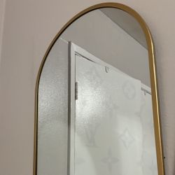Gold Oval  Mirror 