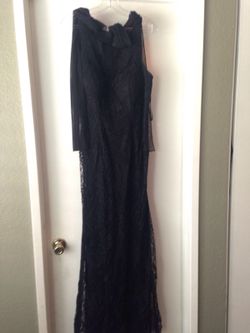 Black lace dress