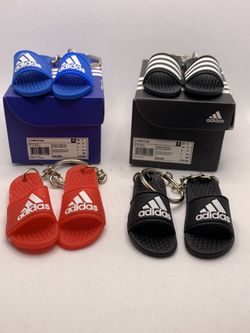 Adidas flip flop keychain