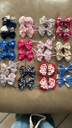 Set Of 12 Hair Bows