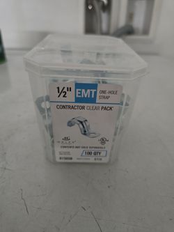 p Halex
1/2 in. Electrical Metallic Tube (EMT) 1-Hole Straps (100-Pack)