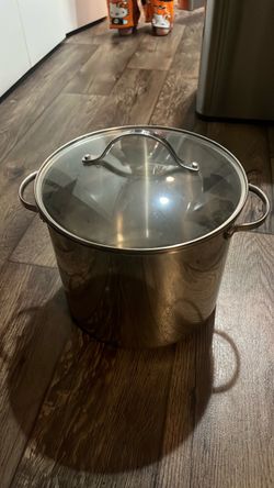 Large Stainless Steel Stock Pot with Lid