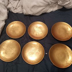 6 Neiman Marcus Desert Plates