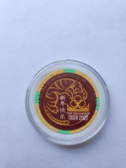 Year of the Tiger Commerce Casino $5 Collectible Chip #1818