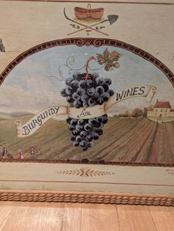 Burgundy Wine Artwork Framed 