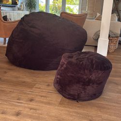 5ft. UltimateSack Bean Bag and Foot Stool