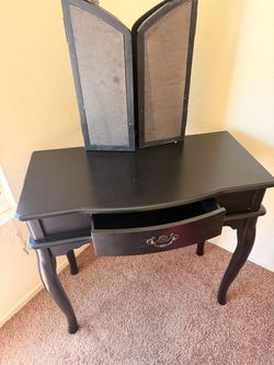 Vanity with bench