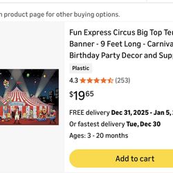 Carnival Backdrop Banner