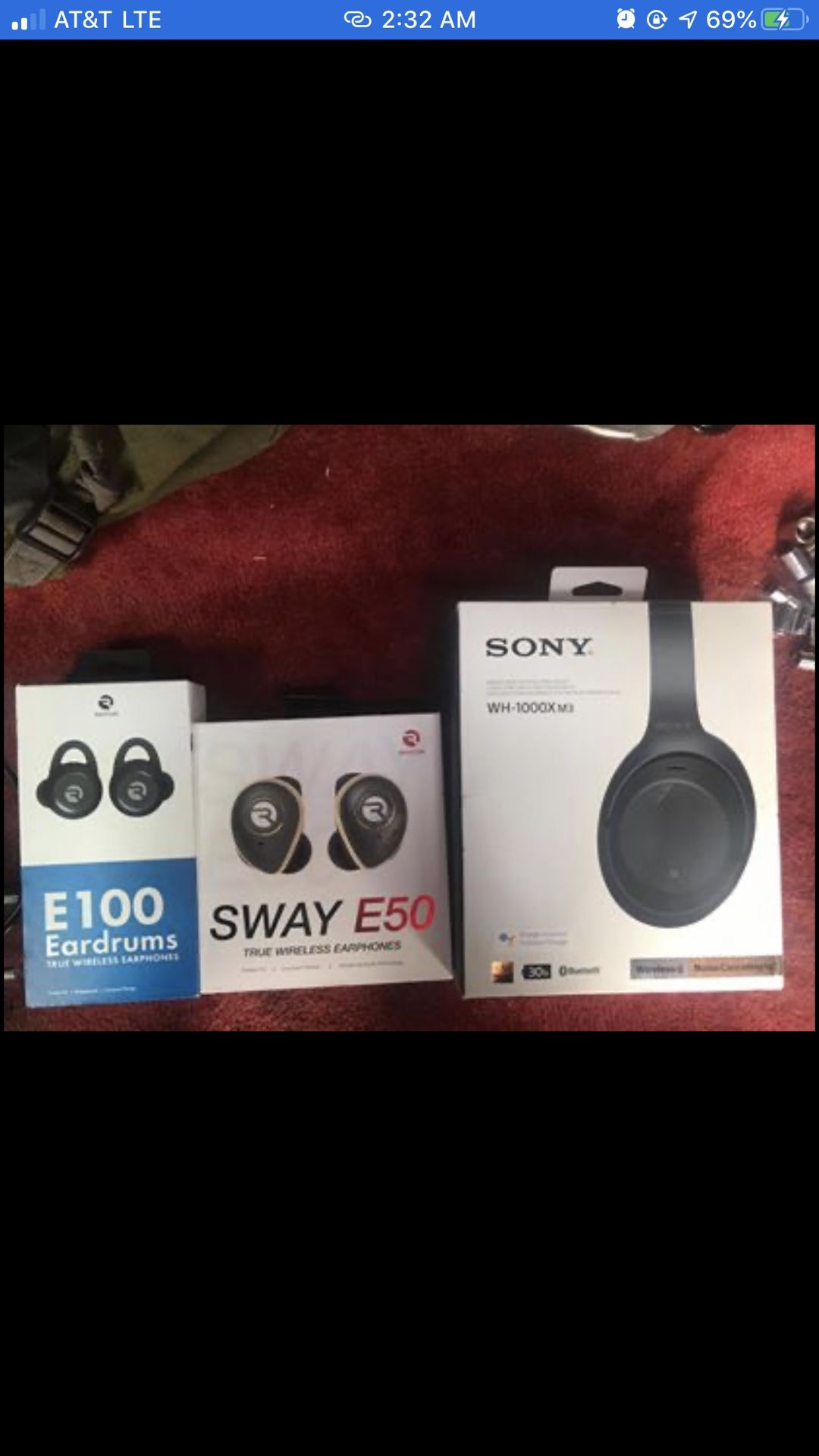 Raycon & Sony Boxes Only