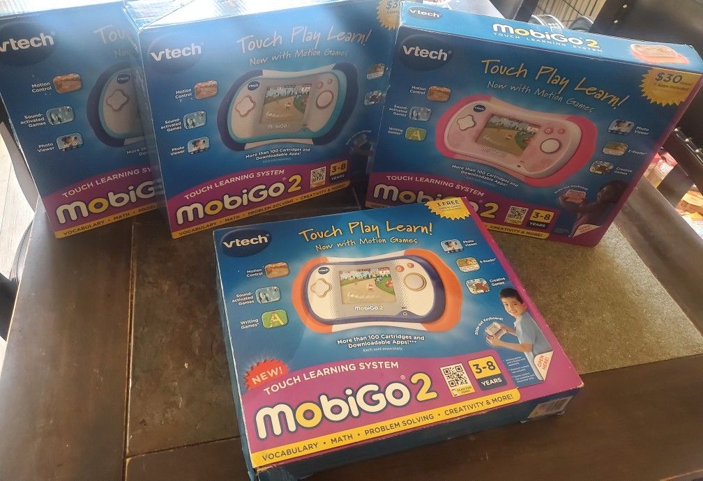VTech MobiGo 2 Touch Learning System
1-Pink
2-Blue
1- Orange