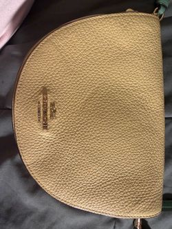 Coach Half Moon Crossbody Bag Gold