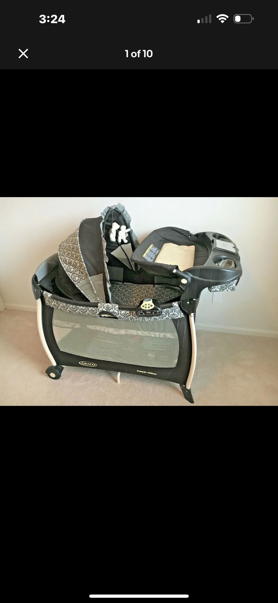 Graco Pack N Play Silhouette Deluxe XL Playpen