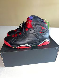 Nike Air Jordan 7 Retro Marvin The Martian 2015 Size 10.5 Black Red 304775-029