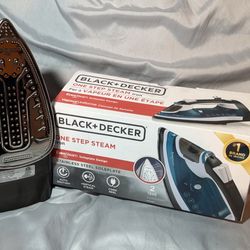 Black+Decker One Step Steam Iron EvenSteam Cord Reel