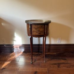 French-style Demi-Lune Accent Table 