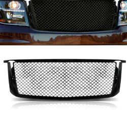Mesh Front Grille Grill Replacement Fit For 2015-2020 Chevrolet Suburban Tahoe