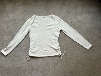Cream Long Sleeve Top