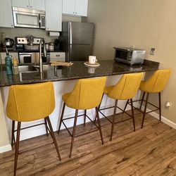 Upholstered Bar Stools 26” (Set of 4)