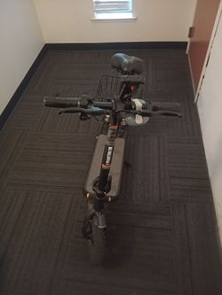 Phantom Electric Scooter with Seat and Basket