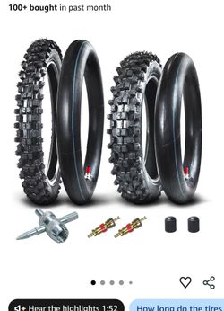 14" 17" Front & Rear Dirt Bike Tires With inner Tubes