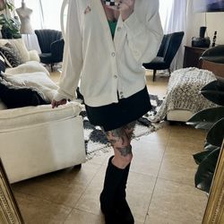 Vintage 80s Hamptons Tennis Club Cardigan