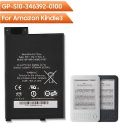 Replacement Battery For Amazon Kindle GP/S10/346392/0100 K3 S11/GTSF/01A