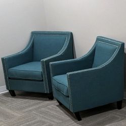 2 Teal Chairs