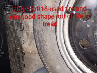 Used tires and Rim