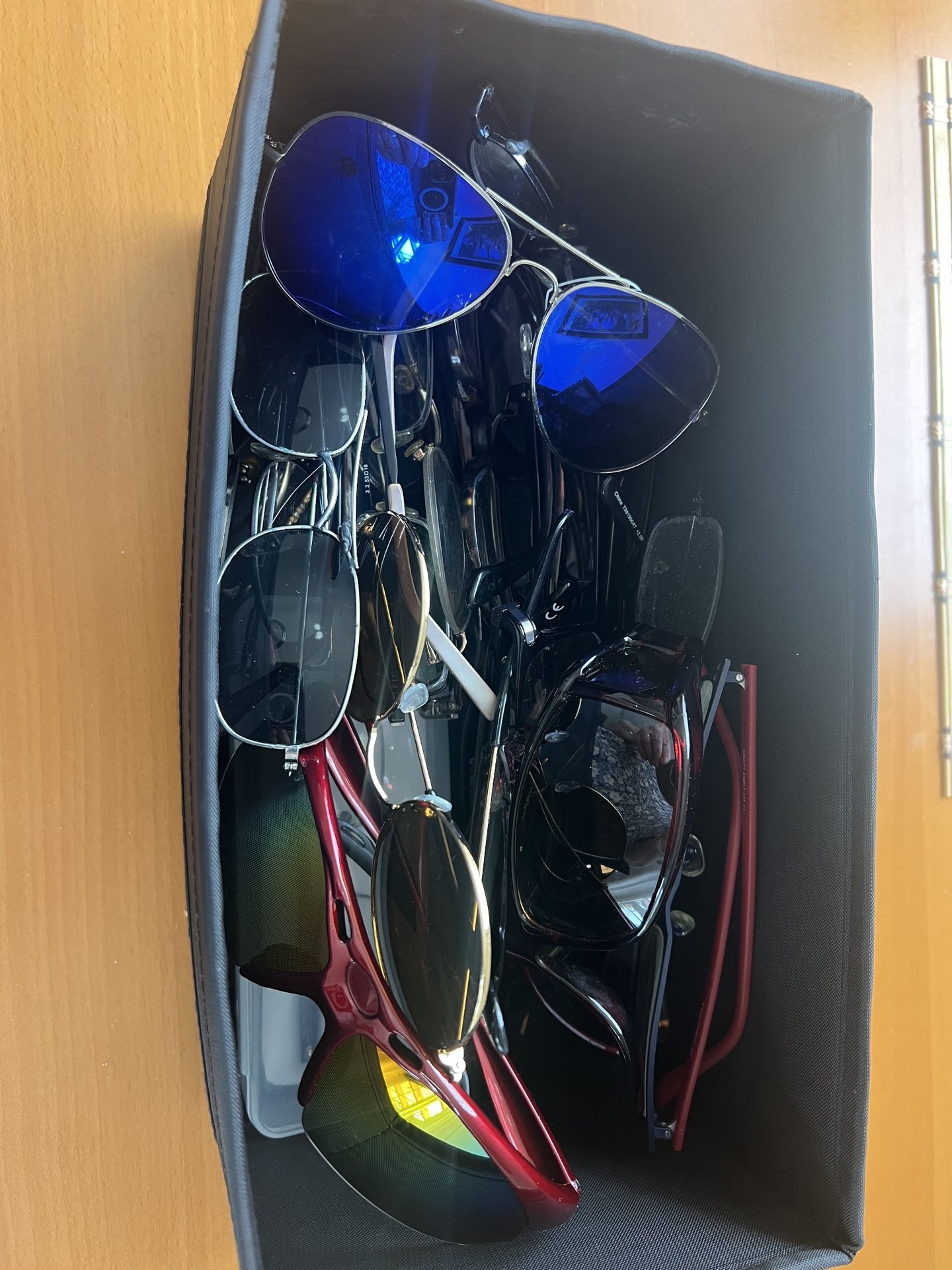Lot Of Sunglasses And Different Glasses