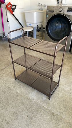 3-Tier Metal Mesh Storage Shelf