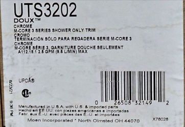 Moen UTS3202 Doux M-CORE 3-Series Shower Only In Chrome