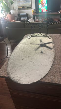 Free Oval Halloween mirror or garden mirror